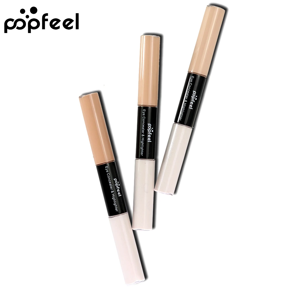 Popfeel 3 цвета макияж основа консилер контур глаз корректирующий крем жидкий корректирующий бронзатор грунтовка макияж основа косметика