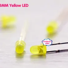 1000 шт 3 мм желтый светодиод/F3 светодиодный желтый цвет