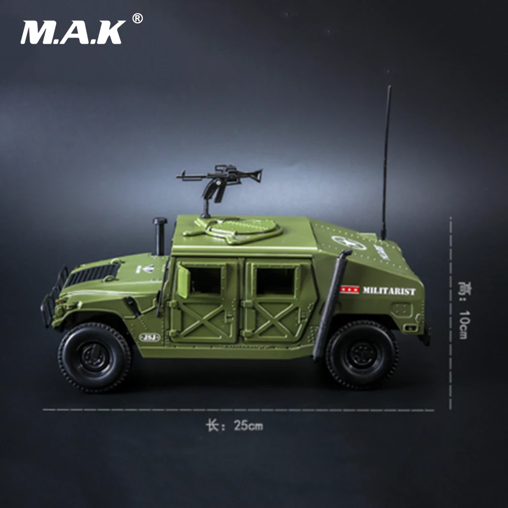 Коллекционные автомобильные игрушки 1/18 масштаб зеленый литье под давлением Hummer Battlefield Vehicles Военная Модель автомобиля игрушки зеленый цвет для детей