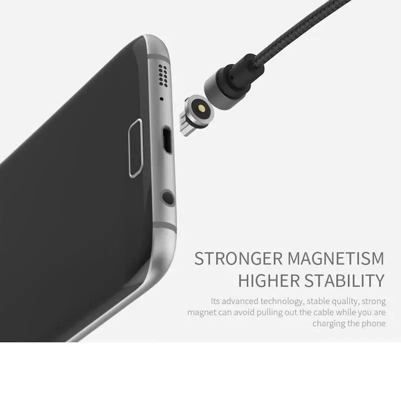 360 Круглый Магнитный кабель штекер типа C Micro USB C вилка для мобильного телефона Зарядка Microusb type-C Магнитный зарядный разъем для iPhone X 8 7