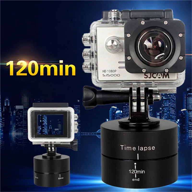 LANBEIKA для GoPro аксессуары 60/120 минут панорамирование вращающееся время панорама Hero 9