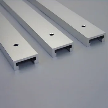 

600mm/24 Aluminum Alloy T-slot T-track Jig Fixture Slot Silver Tool For Router