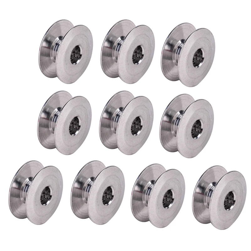 10pcs 21mm Industrial Aluminum Bobbins For