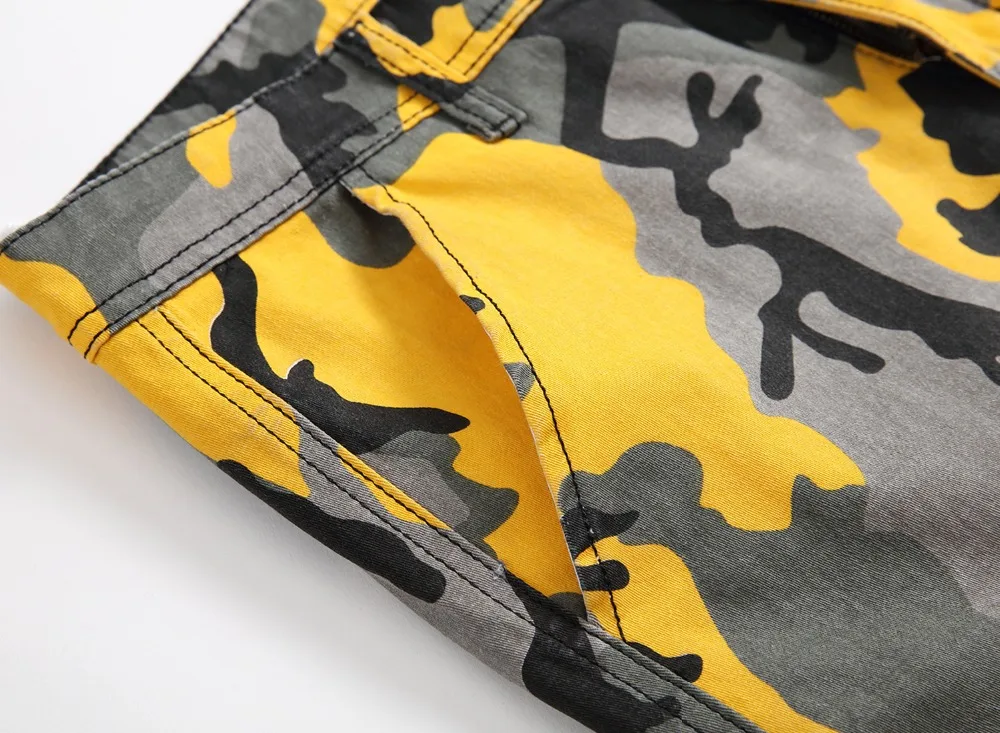 Модные Для мужчин камуфляж Cargo Jogger Брюки для девочек Camo хип-хоп Мотобрюки Треники несколькими карманами Военная Униформа Стиль Размеры 28-40