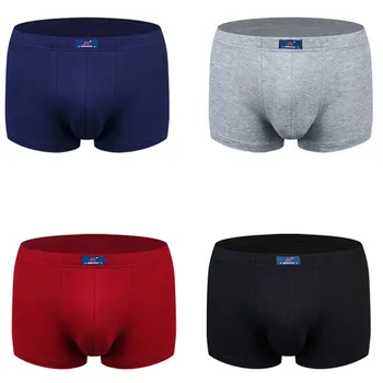 

luckymily 2019 New Seamless Sexy 100% Cotton Mens Boxer Shorts Mid-Rise Men's Underwear Comfortable Sexy Boy Mens Lingerie Boxer