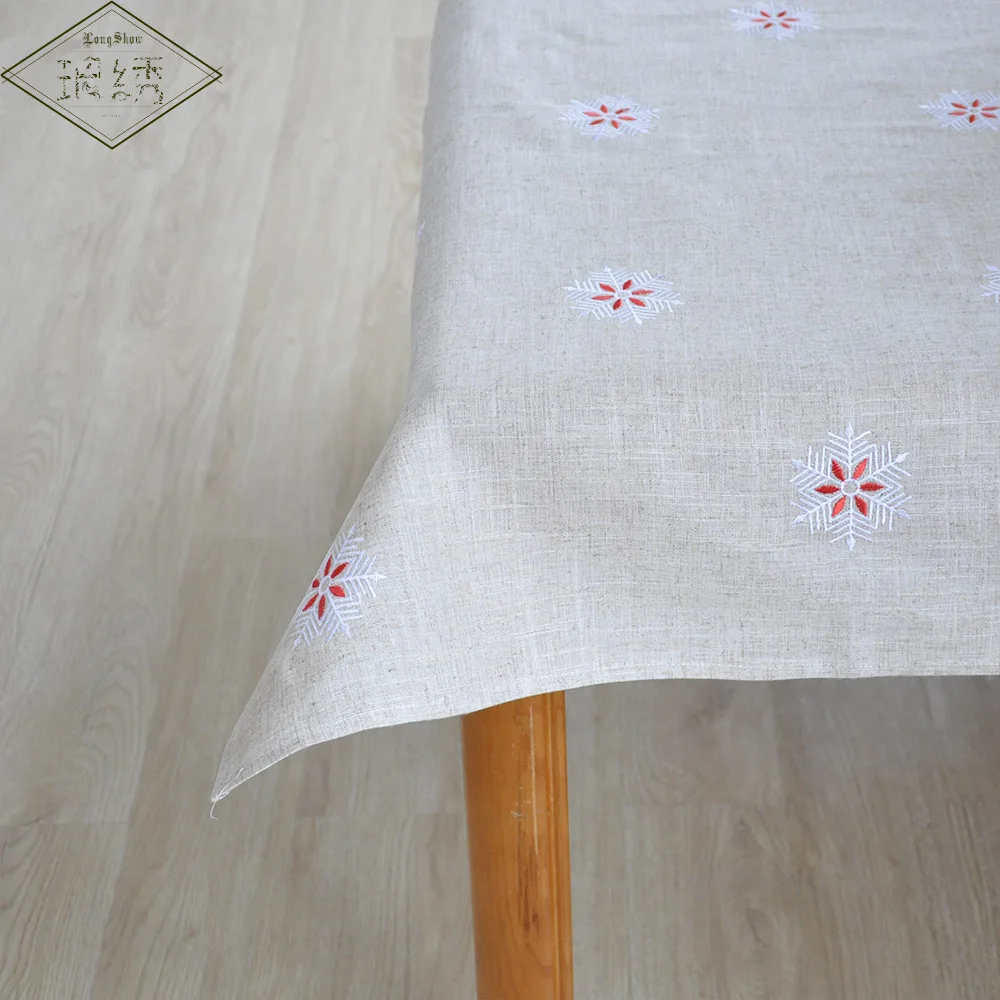 Льняная скатерть с вышивкой квадратный стиль 85 см|embroidered tablecloth|tablecloth embroideredembroidered