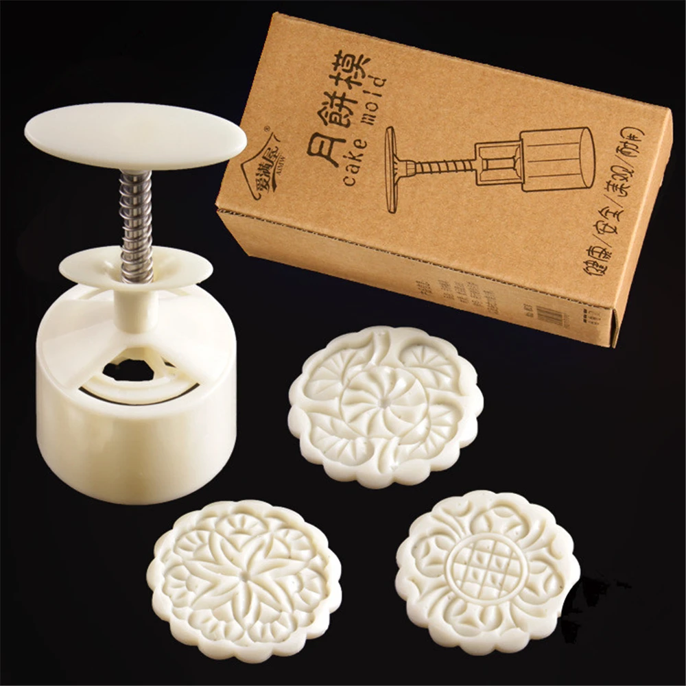 New arrival mini mooncake mold 100g,DIY food grade plastic cake cutter