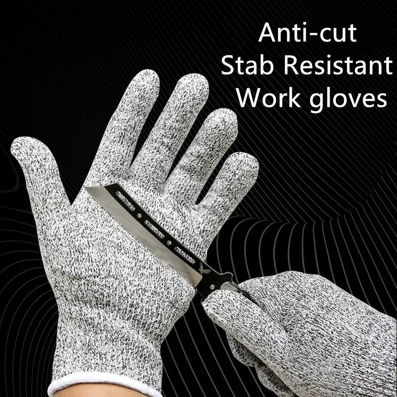 Перчатки с защитой от порезов, перчатки для мясника, безопасные рабочие, стальная проволочная металлическая сетка для кухни, высокоэластичные защитные перчатки