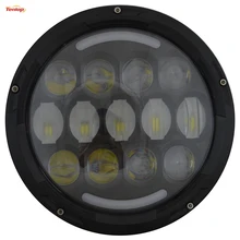 Источник света Универсальный 7 дюймов 78 Вт высокий низкий пучок светодиодный фары для Wangler Defender Хейли 12 В 24