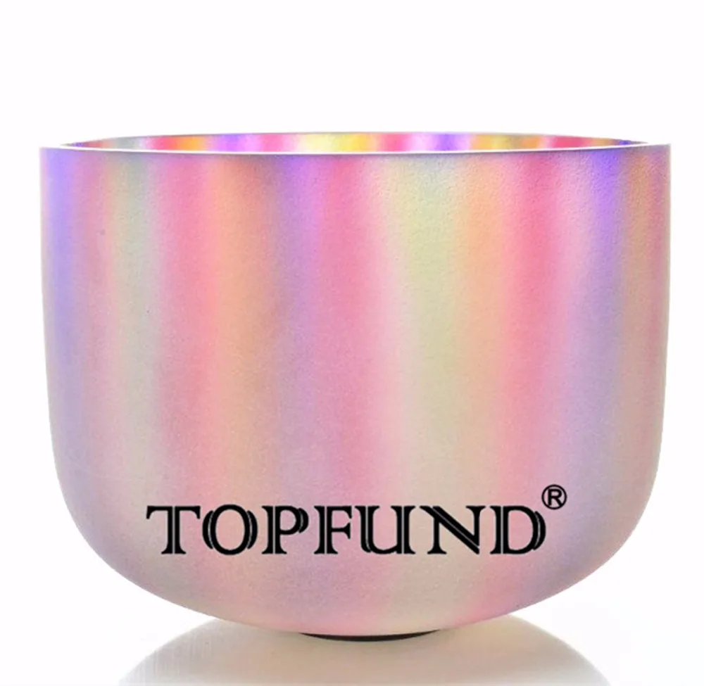 Кварцевая чаша TOPFUND градиентный цвет матовый 10 &quot A B C D E F G Note|gradient color|bowl singingnote |