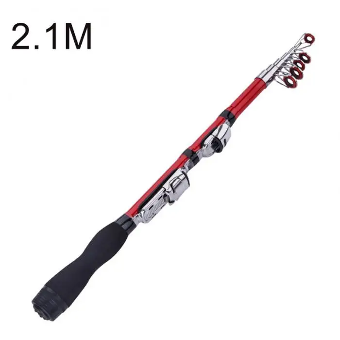 Portable Telescopic Fishing Pole Small Size Hard Fishing Rod for Sea Lake JT-Drop Ship