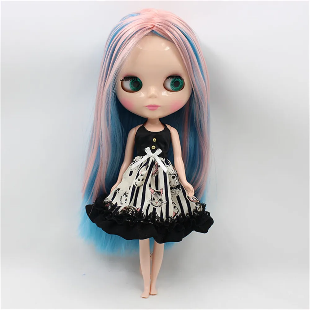 DBS Blyth ICY doll Одежда платье с рисунком кошки подходит для 1/6 шарнирного тела подарок