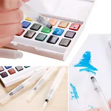 Недорогой нейлоновый акварельный набор карандашей, цветной карандаш для рисования, для хранения карандашей, кисть для рисования, Школьные Аксессуары
