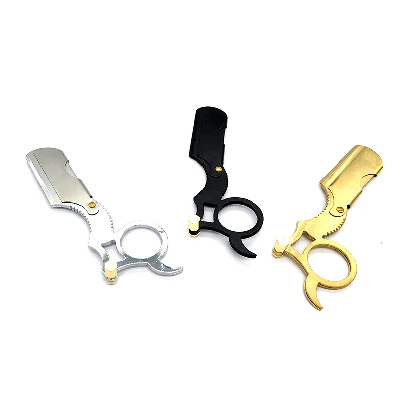 

3pcs Baber Salon Stainless Steel Straight Cut Throat Shaving Razor 3pcs Black Sliver Gold Color Razor