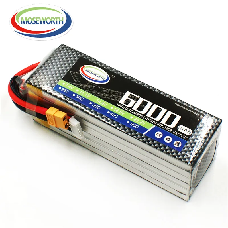 Lipo Battery 5S 18.5V 6000mAh 30C For RC Drone Aircraft Helicopter Car