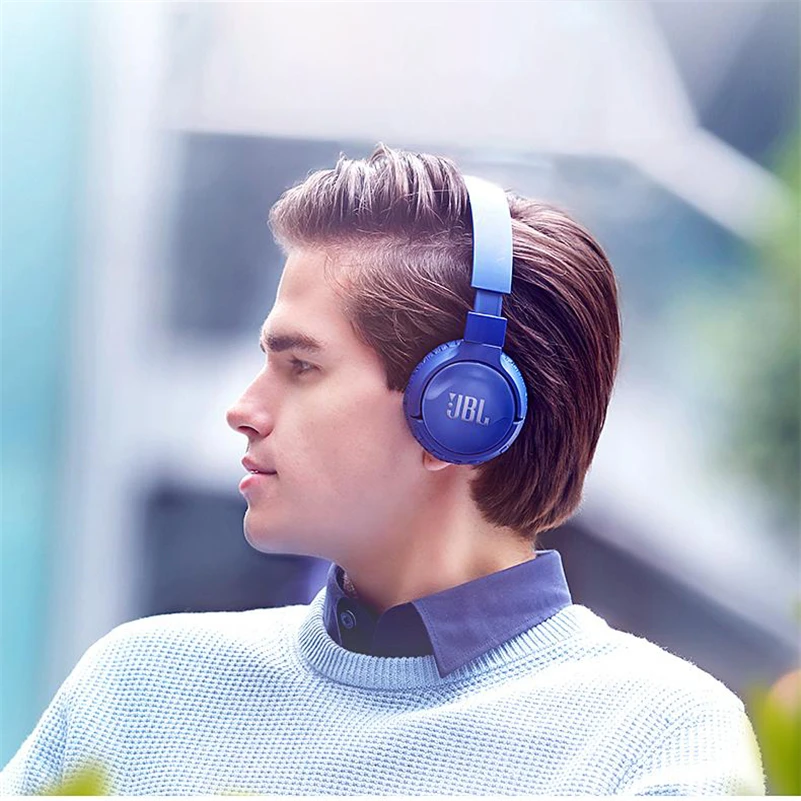 Original JBL T600BTNC Noise Cancelling Wireless Bluetooth Headphone Gaming Sports Foldable Headset Music Sound Handsfree with Mi