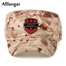 Летняя шляпа армейские кепки армии США для мужчин's кепки камуфляж печати вышивка дизайн хлопок шапки военные мужчин