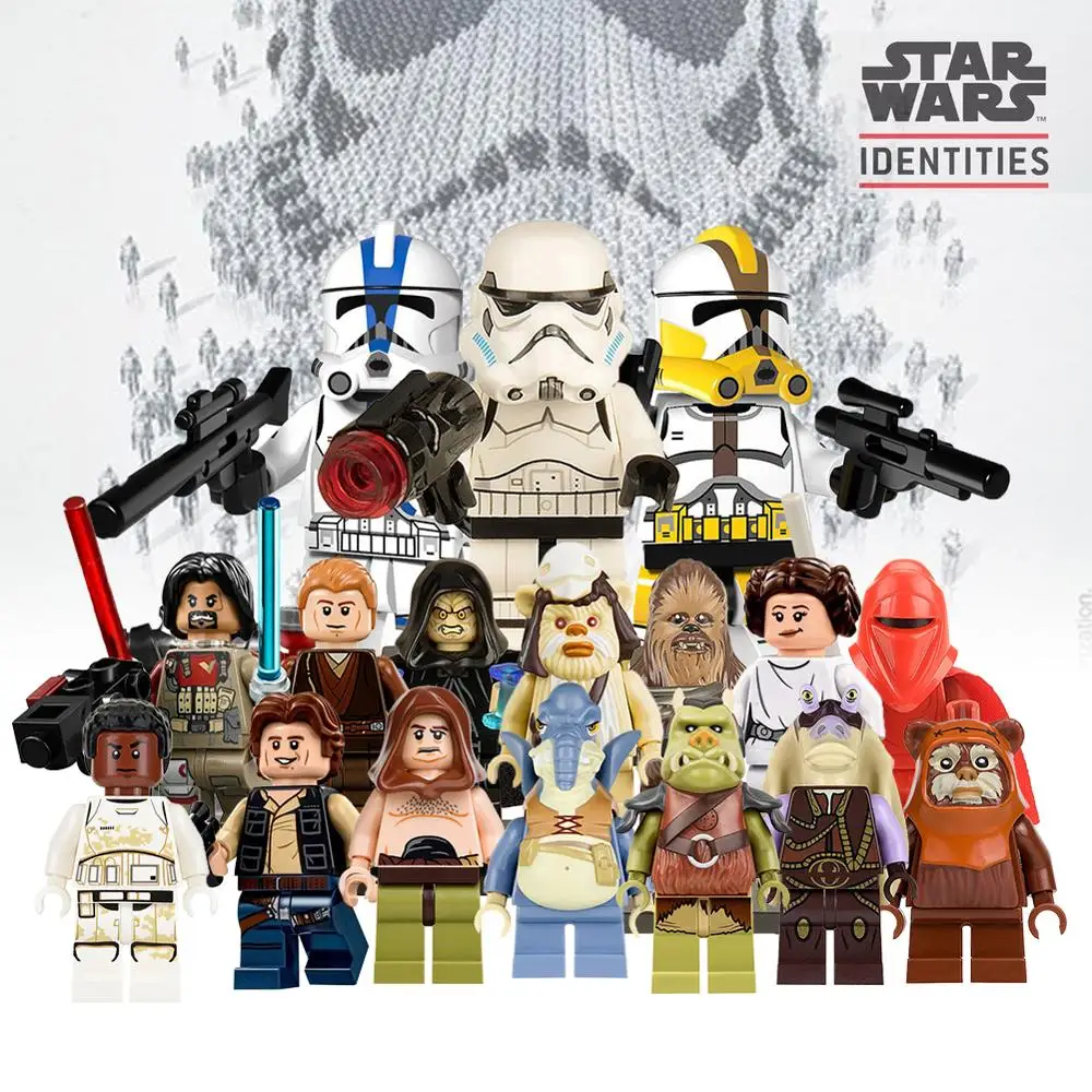 

Playmobil Star Wars Building Blocks Darth Vader Han Solo Stormtrooper Jedi Yoda Obi Wan Bricks Toy Figures For Children Gift