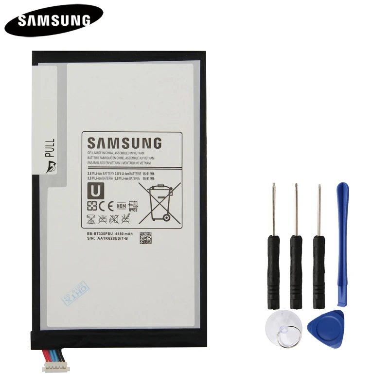 Планшет Батарея EB-BT330FBU EB-BT330FBE EB-BT330FBC для samsung GALAXY Tab4 SM-T330 T331 подлинные батареи 4450 мАч