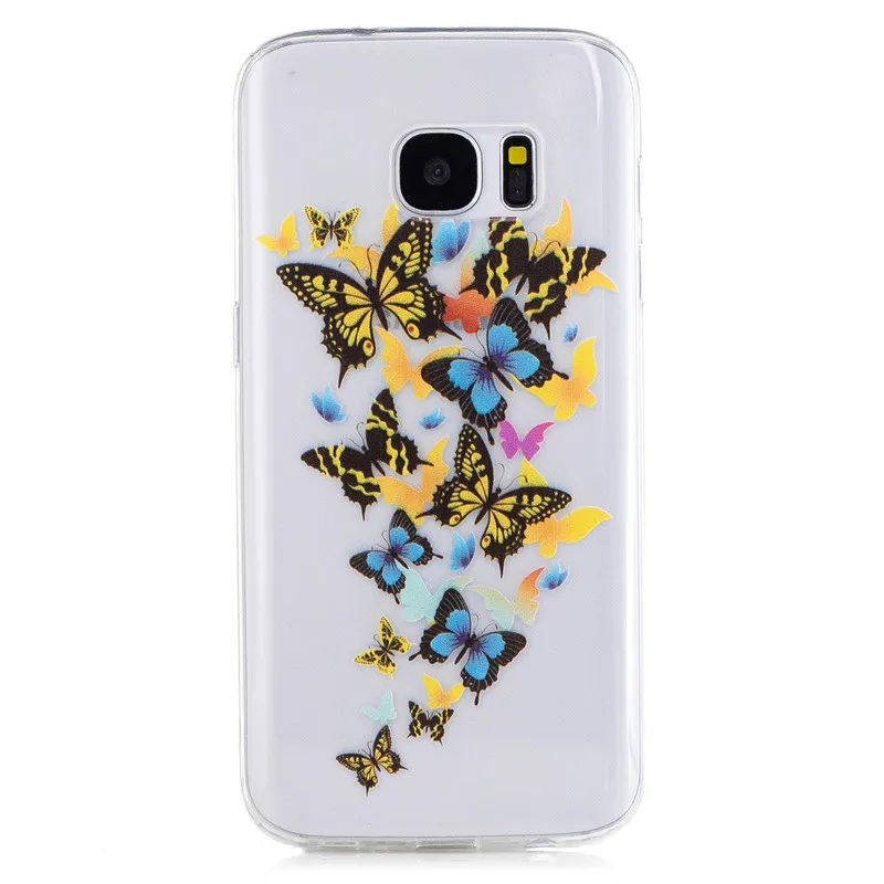 Phone Case for Samsung Galaxy S7 S6 Edge S5 A3 J3 J5 A5 J7 2016 Этническая Племенной Цветы Окрашены Вишневый