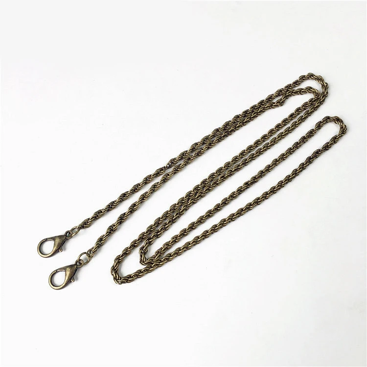 3pcs/lot 120cm Vintage Long Metal Purse Antique Bronze Chain DIY Handmade Bag Hight Quality Accessories