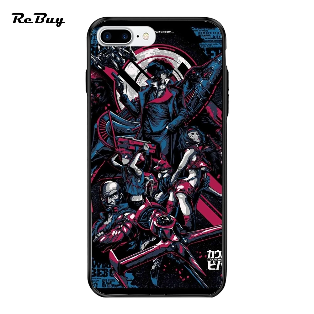 Ultra-thin Hard PC&ampTPU Protect Back Cover With Rope Hole Cowboy Bebop for iPhone X 8 7 6 6S Plus Case |