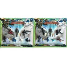 How To Train Your Dragon 3 Night Fury Black/white Toothless PVC dragon model Figure toy Movie action toys gifts