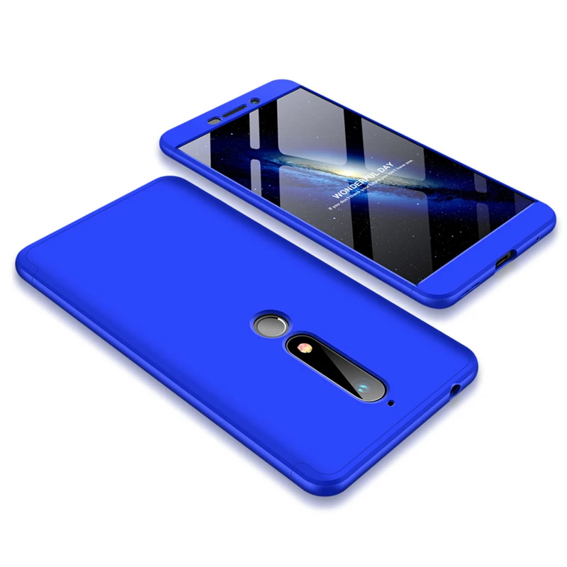 Full Protective Case For Nokia 6 2018 Case For Nokia 6.1 Case 360 Protected for Nokia 6 2018 TA-1068 TA-1050 TA-1043 TA-1045 (8)