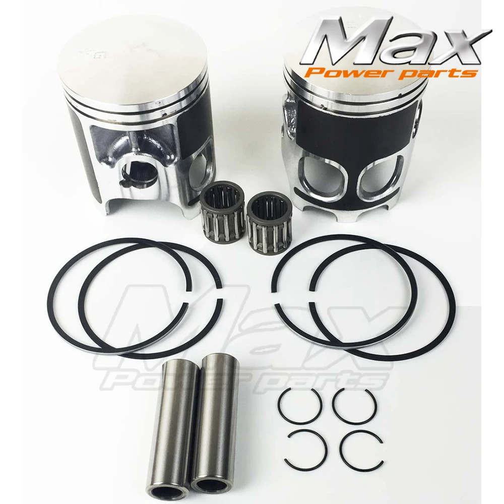 2pcs 64mm Piston Ring Pin Set Kit for BANSHEE YFZ350 1987 2006 With