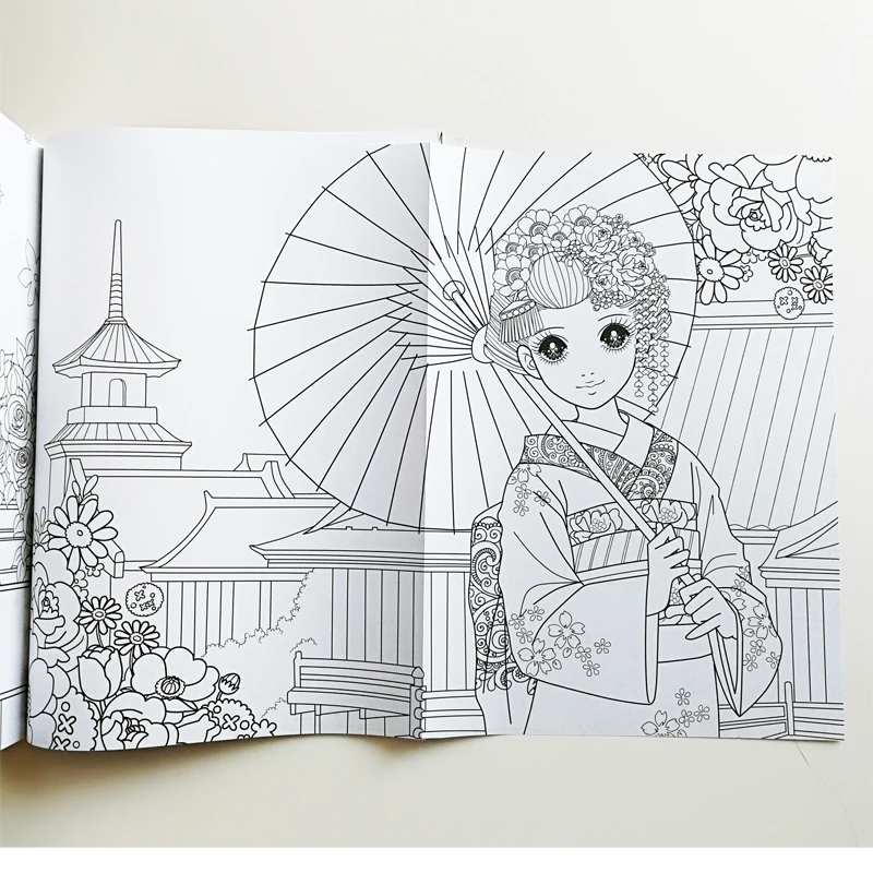 Pretty Princess Coloring Book I (About 200Princesses) for Children/Kids/ Girls/Adults Coloring Book and Activity Big Size