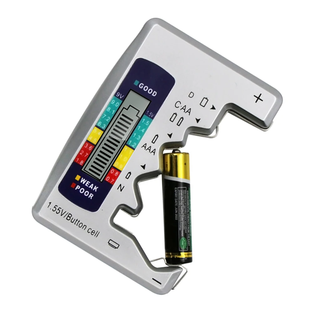 Цифровой тестер заряда батареи детектор емкости для C/D/9 V/AA/AAA/1 5 V литиевая батарея