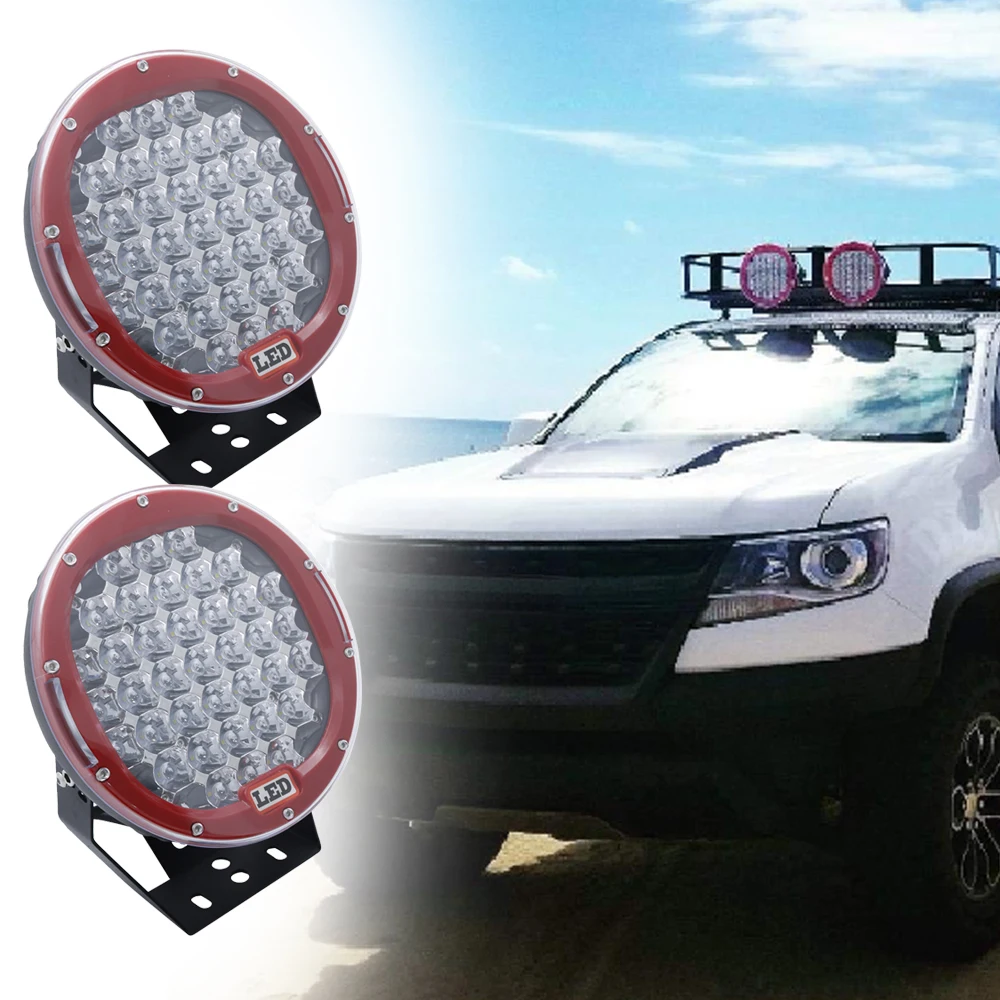2PCS 9 Inch Led Work Light 12V 24V Spot Flood Offroad Light Bar Indicators For SUV Car Truck Bus Boat Tractor Working Lights (6)