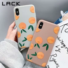 Funda de teléfono LACK Retro patrón de naranja para iphone 11 11Pro Max para iphone X XS XR 8 7 6S Plus, fundas de silicona blanda