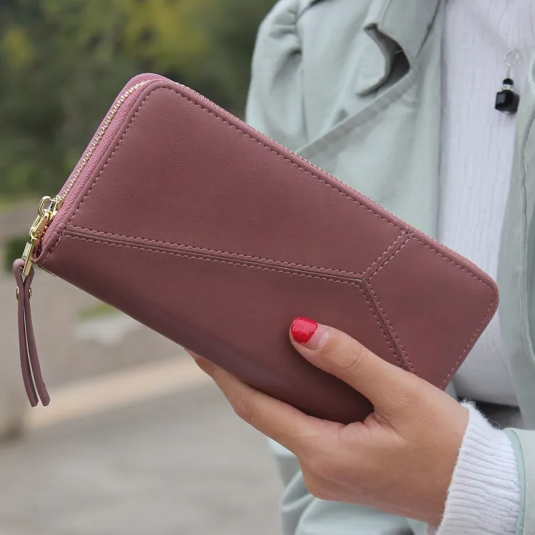 Geometric Wristband Women Wallet Female Long Zipper Women Purse Large Capacity Coin Wallet Purse Brand New