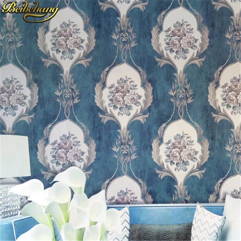 

beibehang papel de parede 3D wall mural TV background wall paper American pastoral wallpaper-3d living room wall-paper roll