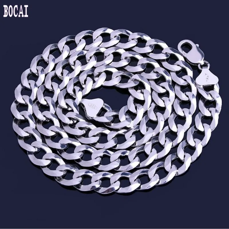 

2019 fashion new car flower hip hop silver necklace hot men's silver chain s925 sterling silver Cuban chain