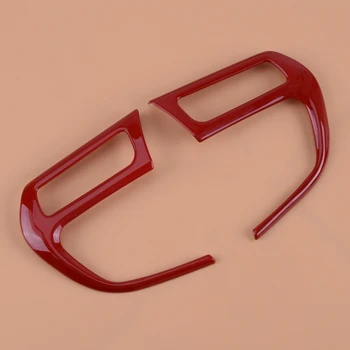 

CITALL Red ABS Car Auto Interior Steering Wheel Button Molding Decoration Cover Trim Sticker Fit For Jeep Compass Renegade 2017
