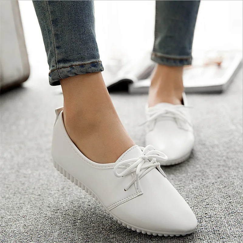 

CPI Women casual shoes 2018 spring and summer shoes, flat shoes wild, pure light color mouth female shoes YJ-67
