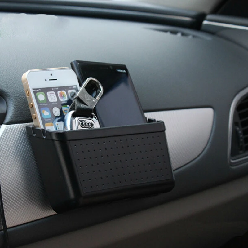 

Car Storage Box Organizer Receive Holder For Mobile Phone Bluetooth Pylons Cigarette Key Case Auto Containers Pocket Accessories