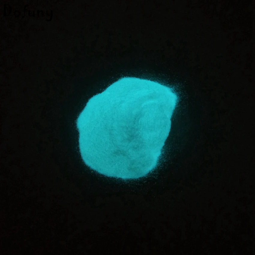 Dofuny Glow Powder Strontium Aluminate Fluorescent Pigment Phosphor Powder For Nail Dip Epoxy Resin DIY Screen Printing nail powder nail pigment fluorescent pigment