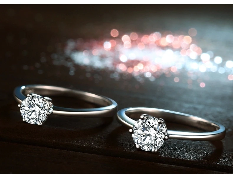 Промотирование потери денег, классический дизайн, кольцо для женщин, блестящий циркон, серебро 925 пробы, женские обручальные кольца, ювелирное изделие, подарок