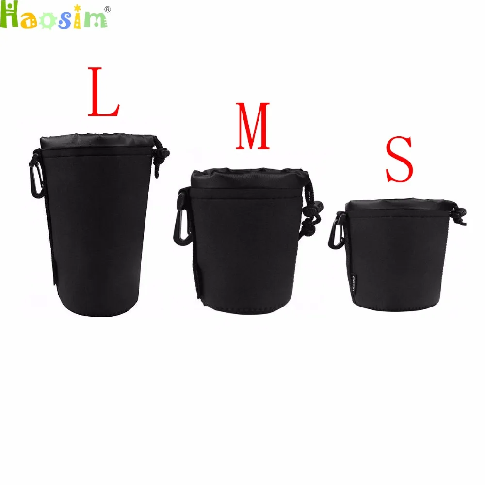 

3size/set S M L Neoprene waterproof Soft Camera Lens Pouch bag Case Size