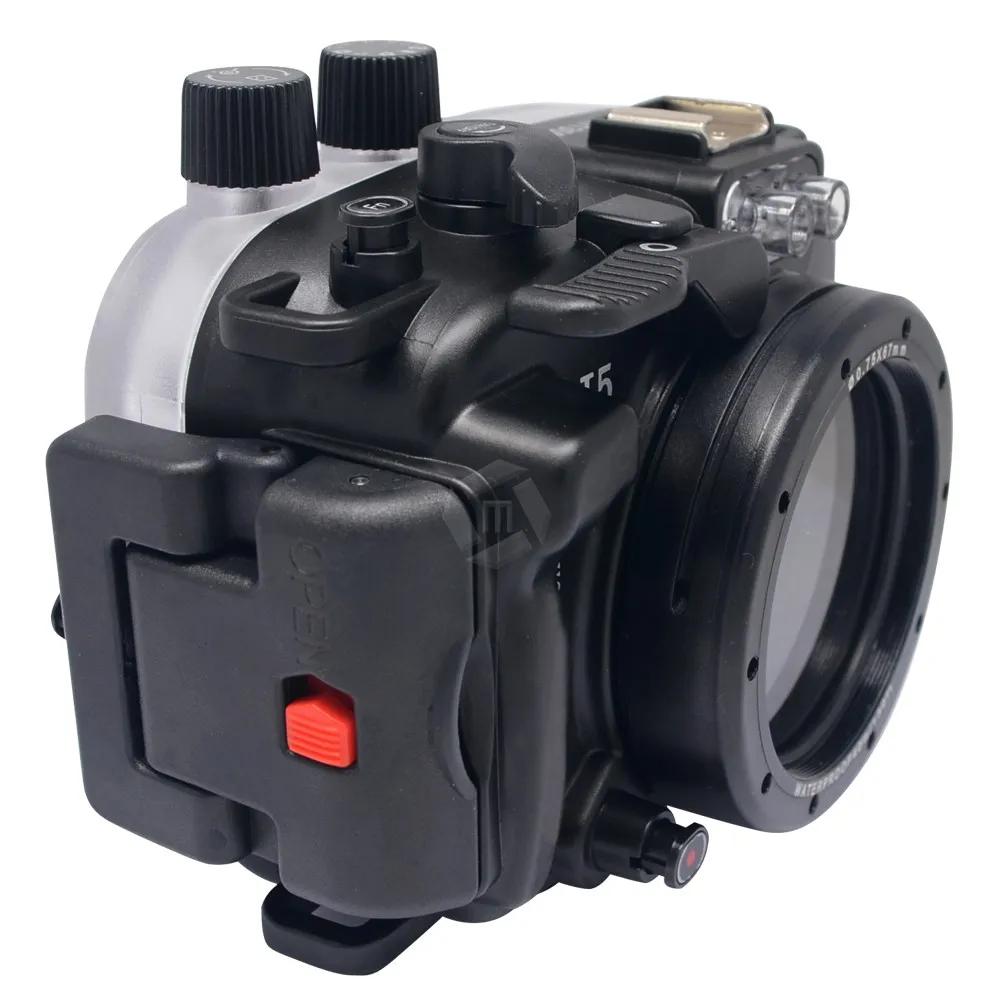 Mcoplus 40 м/130 футов камера Подводный корпус водонепроницаемый корпус чехол для Nikon J5 10 мм объектив