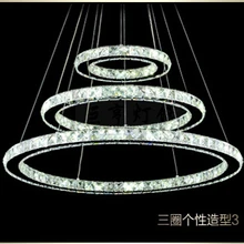 Роскошные хрустальные люстры мощных светодиодных ламп гостиная спальня привело Блеск Люстра 90-260 В