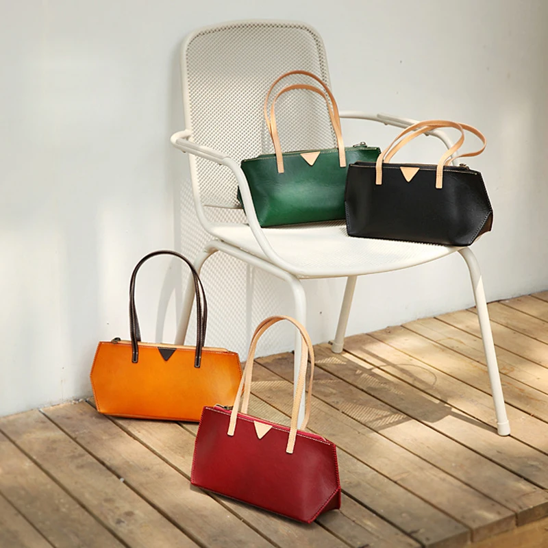 

[NEW] YIFANGZHE Small Girls Genuine Leather Messenger Bag, Retro Style Fashion Cowhide Tote Shoulder Bags Soft Hot Hand bags