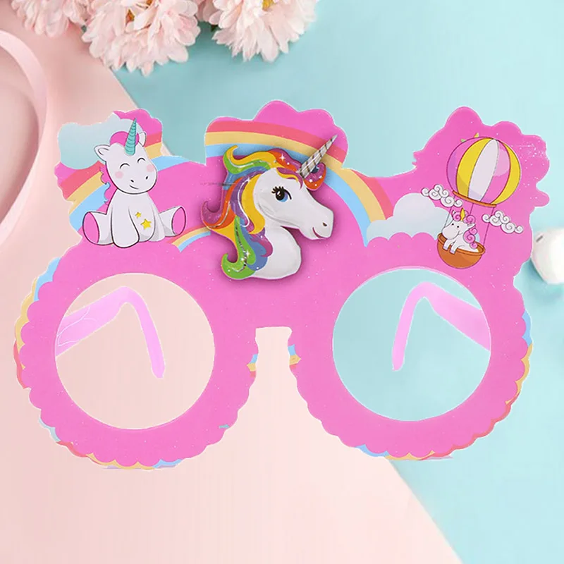 

Lovely Unicorn Party Funny Glasses Party Costume Sunglasses Kids Cartoon Photo Booth Props Party Diy Decoration Supplies