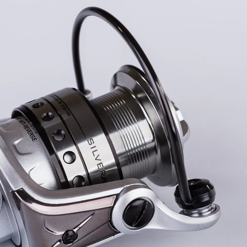 Катушка для спиннинга Abu Garcia Silver MAX SMAXSP 1000 4000 5 + 1BB 2/5 1: 1 алюминиевая катушка с