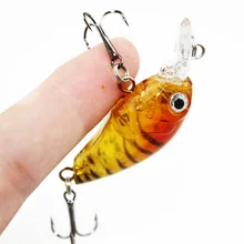 1шт 4.5 см/4G лазерный Жесткий кривошипно Рыболовную приманку crankbait Крючки 3D глаза приманки рыболовные снасти
