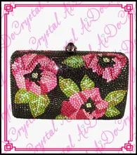 Aidocrystal metallschließe perlen blume muster clutch handtasche für hochzeit