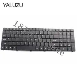YALUZU американский английский черный клавиатура для Acer Aspire 5740 5740d 5740G 5741 5741ZG 5745PG